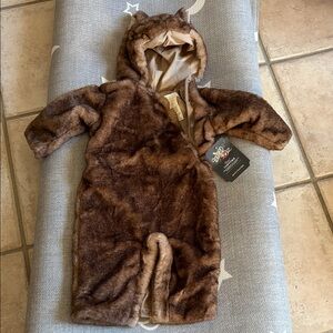 Pottery Barn Kids Brown Faux Fur Toto Costume Coat